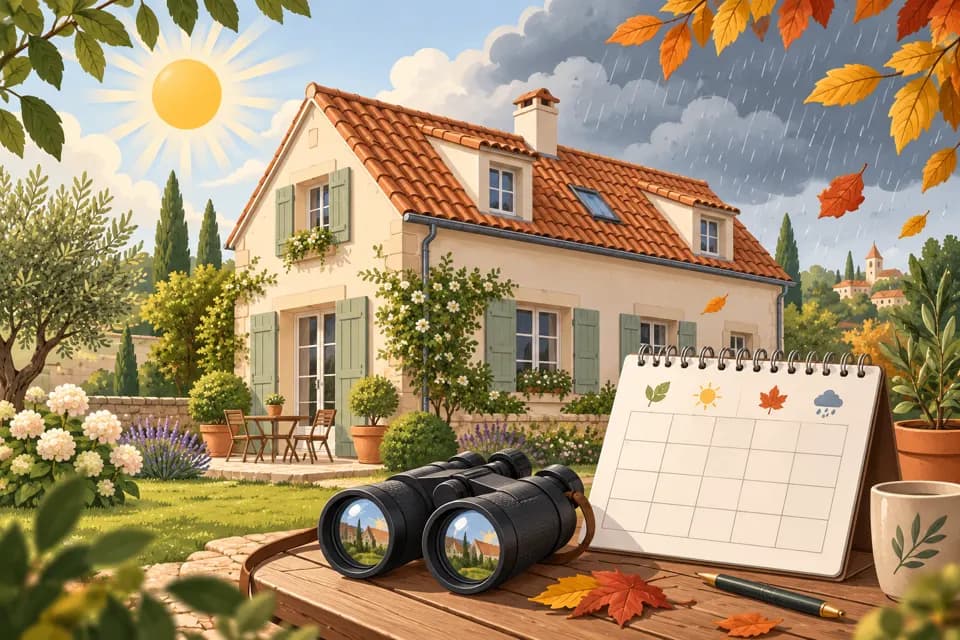 Illustration : Entretenir sa toiture au fil des saisons, sans calendrier compliqué