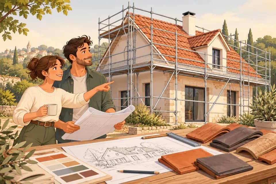 Illustration : Toiture neuve : préparer le chantier avant de choisir les tuiles
